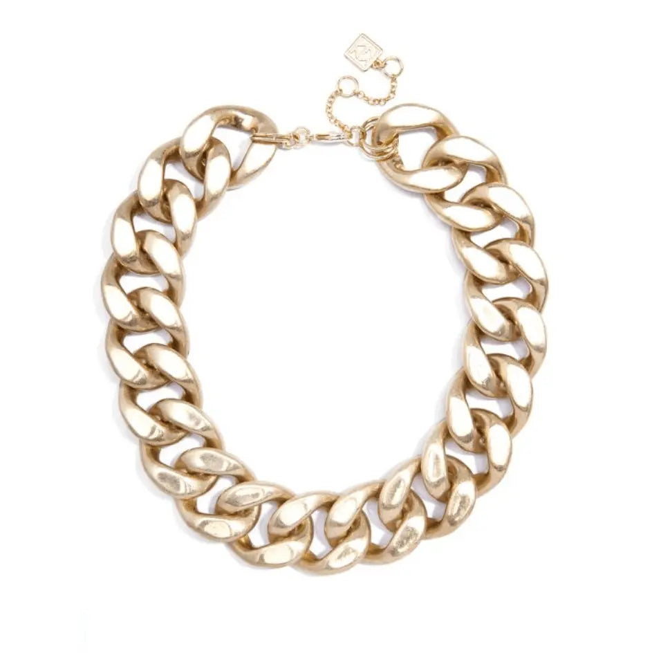 A stylish gold chain necklace, perfect for any outfit. Ideal women's statement Necklace