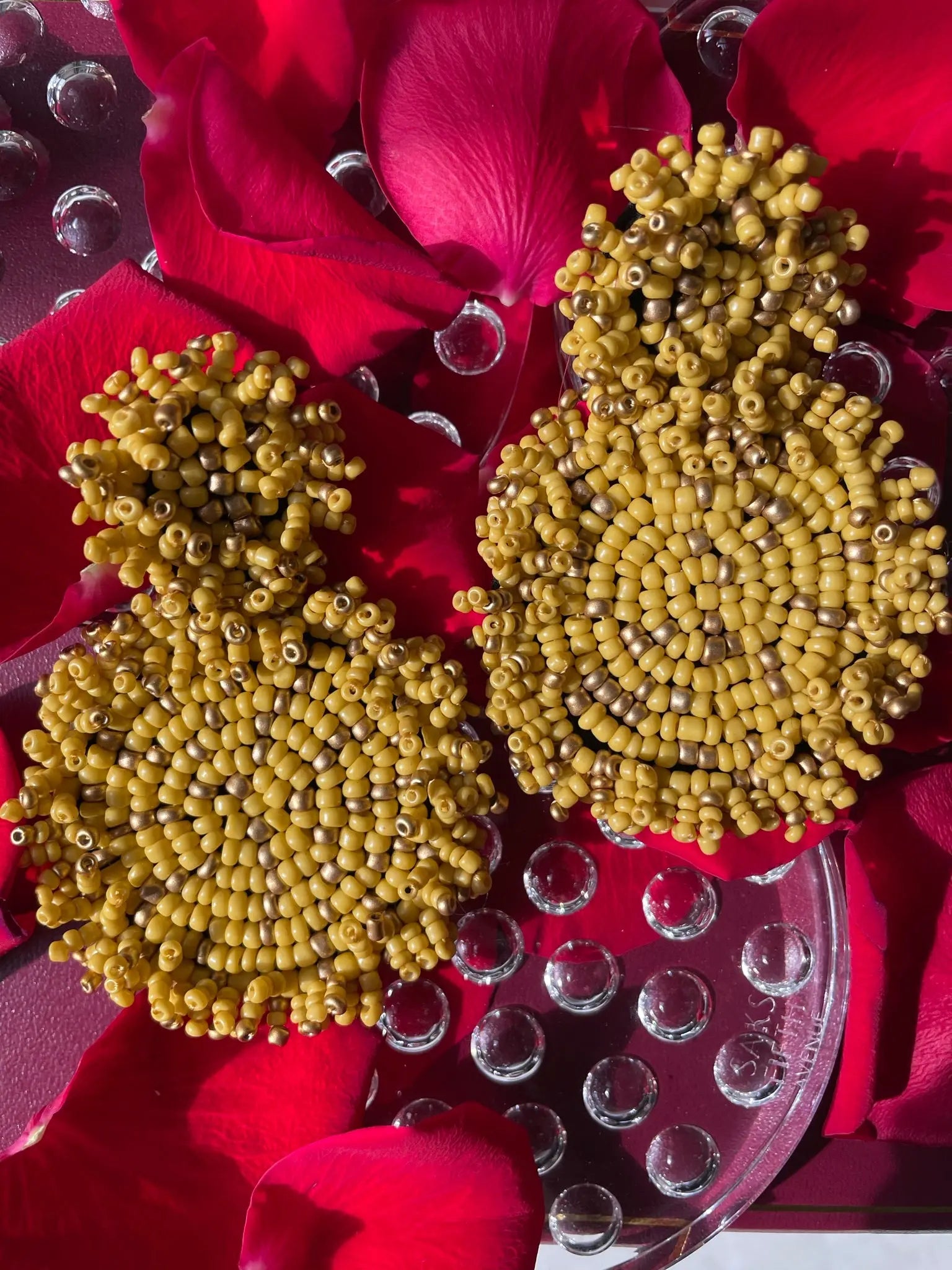 Lydia Beaded Disc Earring Product vendor
